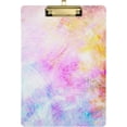 thumbnail image 1 of FMSHPON Colorful Spots Tie Dye Clipboard Hardboard Wood Nursing Clip Board and Pull for Standard A4 Letter 13x9 inches, 1 of 8