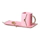 thumbnail image 1 of Juego de tazas de café con forma de bolso, taza de té de cerámica, regalo de cumpleaños, taza de leche novedosa. Rosa, 1 of 6