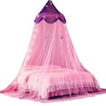 thumbnail image 1 of Gupgi Hanging Mosquito Net with Light, Fine Mesh Princess Bed Canopy Dustproof Bug Net, 1 of 7