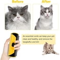 thumbnail image 2 of Peine para quitar el pelo de mascotas (amarillo), kit de peine con cuchillas de doble cara para rastrillo para mascotas, cepillo para perros, apto para todo tipo de pelos con cuchillas de doble cara, 2 of 5