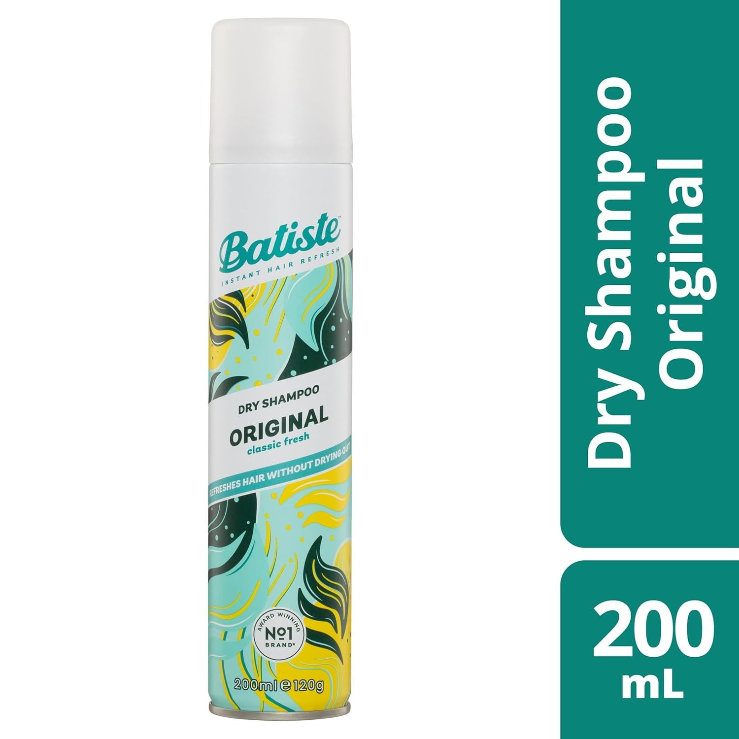 (2 pack) Batiste Original Dry Shampoo, Absorbs Oil & Grease, Classic Clean Scent, 5.71 oz