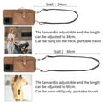 thumbnail image 4 of for Samsung Galaxy S20 Ultra Wallet Case, Crossbody Phone Purse with Card Holder for Women, Zipper PU Leather Carrying Cover Gift with Shoulder Strap Kickstand Anti-drop for S20 Ultra - Brown, 4 of 10