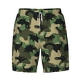 thumbnail image 4 of Lsque Mens Swim Trunks Camouflage Dinosaur Pattern - Bathing Suit Compression Liner - Beach Swim Shorts Swimwear - (S-3XL) - Stretch Quick Dry -Medium, 4 of 9