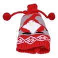 thumbnail image 2 of Funda tejida para botella de vino, funda para bolsa, decoración del hogar para Navidad, boda, fiesta de cumpleaños, rojo + gris, 2 of 14