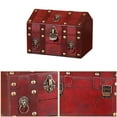 thumbnail image 6 of Antique Design Wooden Accessory Box Secure Locking Mechanism Home Organization Essential, 6 of 14
