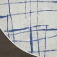 thumbnail image 5 of Nourison Whimsicle Contemporary Artistic Ivory Blue 5' x round Area Rug, (5' Round), 5 of 9