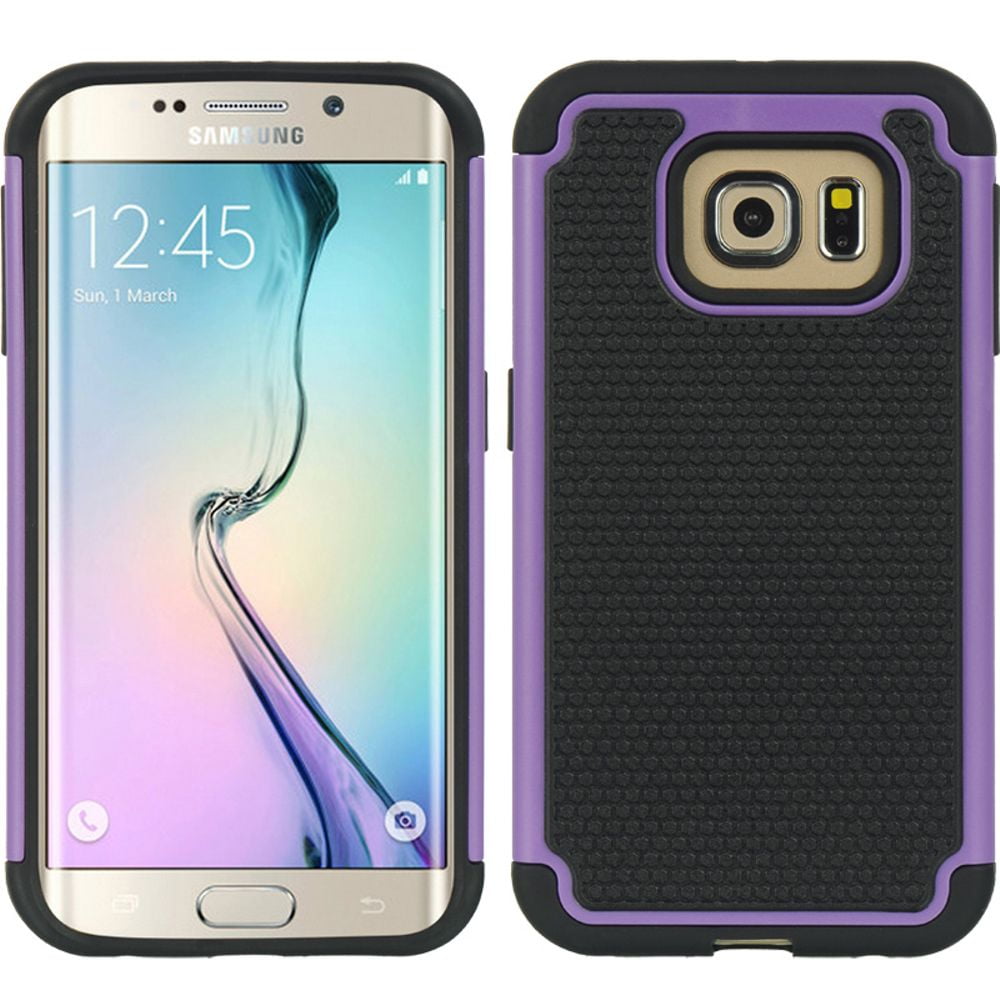 Samsung Galaxy S6 Edge Case, by Insten Dots Dual Layer [Shock Absorbing
