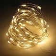 thumbnail image 1 of Cadena de luces LED de alambre de cobre, 2 piezas, 1M, 2M, 3M, 5M, 10M, iluminación de vacaciones, guirnalda de hadas para decoración para fiesta de boda de árbol de Navidad, 1 of 4