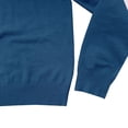thumbnail image 2 of SWSMCLT Men's Soft Knit Pullover Sweaters Fall Work Office Business Casual Long Sleeve Knitted Sweatshirt Lightweight Slim Fit Sweater Dressy Knitwear Cozy Crewneck Warm Winter Navy Large, 2 of 5
