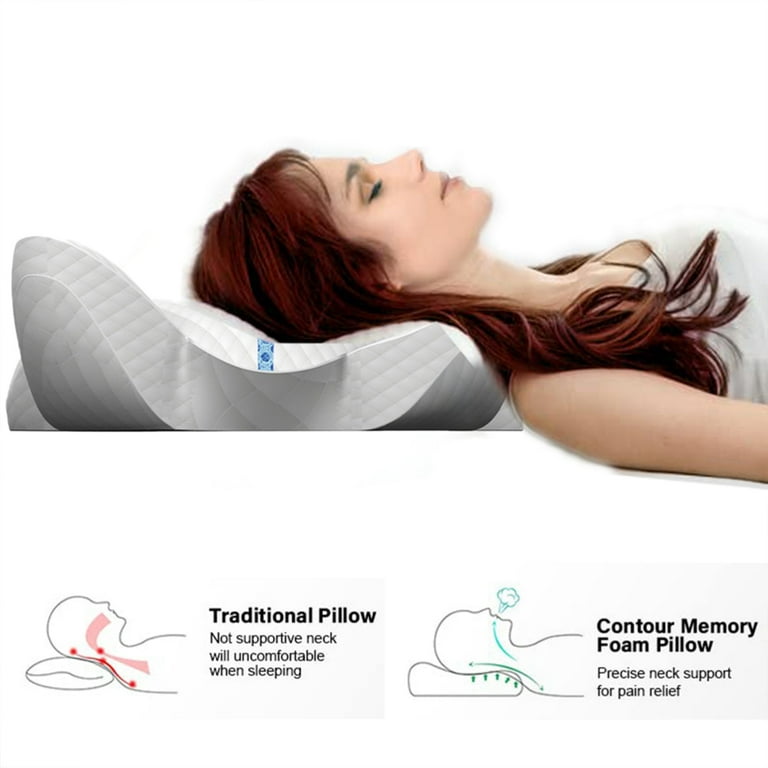 Memory Pillow for Neck & Shoulder Pain Relief for Side Back Angel