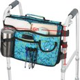 thumbnail image 2 of Double Sided Walker Bag Organizer Pouch Tote for Rollator and Folding Walker, 2 of 6