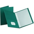 thumbnail image 2 of Oxford Twin-Pocket Folders with 3 Fasteners Letter 1/2" Capacity Teal 25/Box 57755, 2 of 4