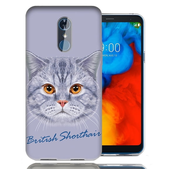 MUNDAZE For LG Stylo 4 British Shorthair Design TPU Gel Phone Case Cover
