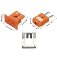 thumbnail image 2 of Conector macho de cable de termopar tipo N Uxcell con socket de montaje en panel 220°C (428°F) para sensor de termopar 2 Set, 2 of 6