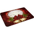 thumbnail image 4 of Bath Mat for Bathroom Merry Christmas Bell Snowflake Rugs Shower Mats Memory Foam Rug Non Slip Floor Small Carpet Soft Light Absorbent Washable for Home Hotel Decor 15.7 X 23.6 inch, 4 of 6