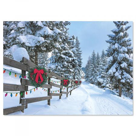 Forest Lane Christmas Cards - Set of 18 (Best Interactive Christmas Cards)