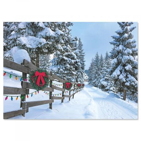 Forest Lane Christmas Cards - Set of 18 (Best Electronic Christmas Cards)