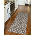 thumbnail image 5 of Unique Loom Trellis Collection Area Rug - Philadelphia (2' 7" x 10' Runner Dark Gray/Beige), 5 of 10