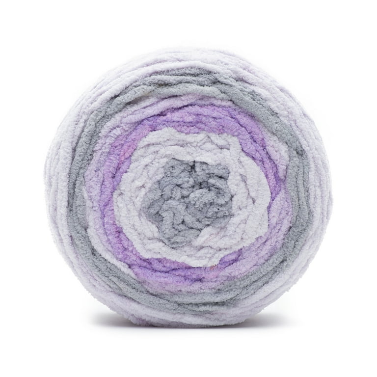 Bernat® Blanket™ #6 Super Bulky Polyester Yarn, Purple Haze 10.5oz/300g,  220 Yards (4 Pack)