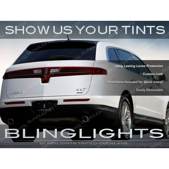 Lincoln MKT Tinted Tail Lamp Light Overlays Kit Smoked Film Protection