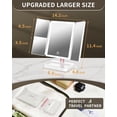 thumbnail image 4 of BERTHALESS for Mom Makeup Mirror Vanity Mirror with Lights, 14.4" L x 9.1" W Rechargeable Lighted Mirror with 1X 2X, 3X, Magnification, Touch Control, 4 of 7