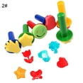 thumbnail image 2 of Cheers 6Pcs/Set Paint Sponge Brushes Flower Stamper DIY Kids Drawing Painting Tool, 2 of 7