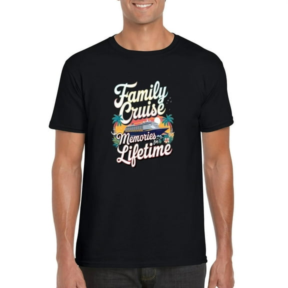 Family Matching Cruise Vacation Party Graphic T-Shirt for Unisex, for men & women, up to size 5XL