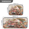 thumbnail image 3 of 2-Piece Kitchen Rugs Set Non-Slip Mats Carpet Floor for Kitchen, Bathroom (19.7"x27.6" & 19.7"x47.2") Santa Claus Sitting in Chair, 3 of 7