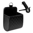 thumbnail image 1 of Car Air Vent Storage Bag Organizer Sunglass Holder Car Mount Phone Holder Coin Key Card Case Organizer with Hook, 1 of 3