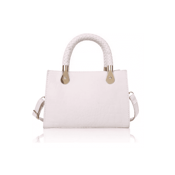 Bolsa Crossbody Para Mujer Bandolera Elegancia Moda Bolsa Blanco