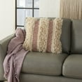 thumbnail image 4 of Mina Victory Life Styles Cotton Diamond Stripe Throw Pillow in Stonewash Clay, 4 of 5