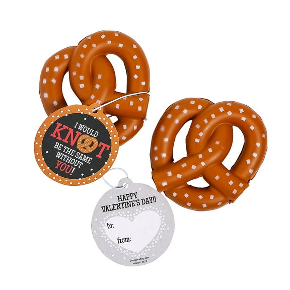 Pretzel Valentine Exchanges with Card for 12