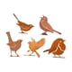 thumbnail image 5 of 5 piezas de pájaros oxidados para decoración de vallas, paisaje realista para jardín. Estilo B, 5 of 9