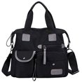 thumbnail image 1 of Bolso de mano de nailon para mujer, bolso de hombro con múltiples bolsillos, impermeable, bolso cruzado para pañales, 1 of 4