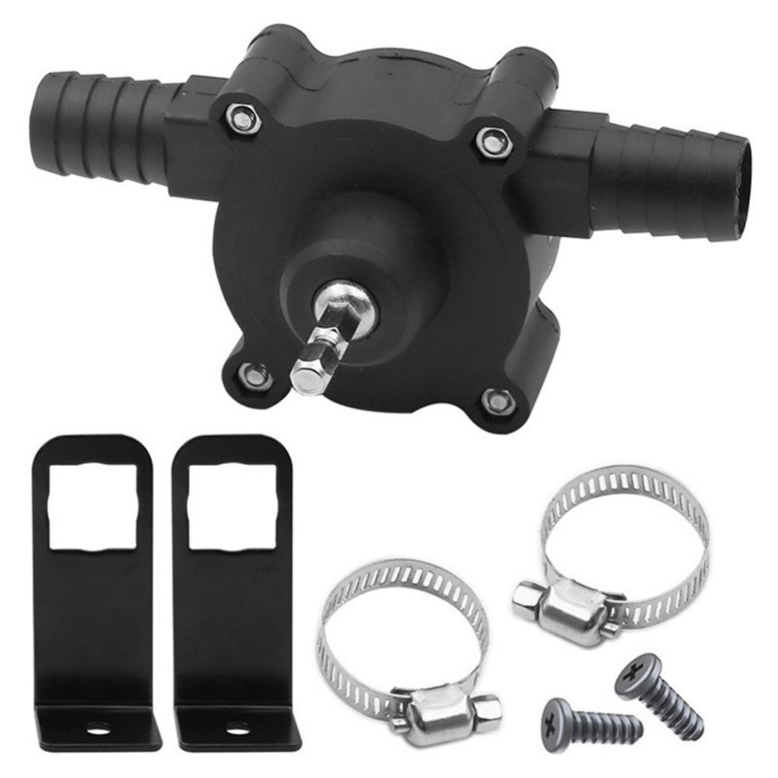 Hearth & Gear Portable Drill Powered Self Priming Water Compact Accessory For Hand Drills Home Improvement Outdoor & DIY Water Transfer 24-in-1 Rotating Screwdriver Beginner Kitchen Set Apartment