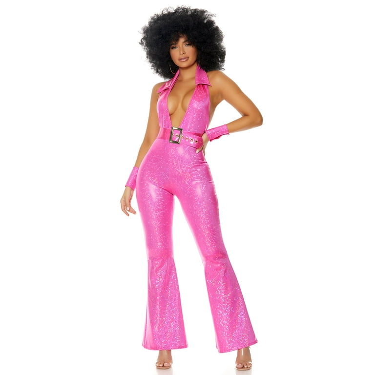 knee length dresses for ladies 70's Foxy Lady Costume main image 1