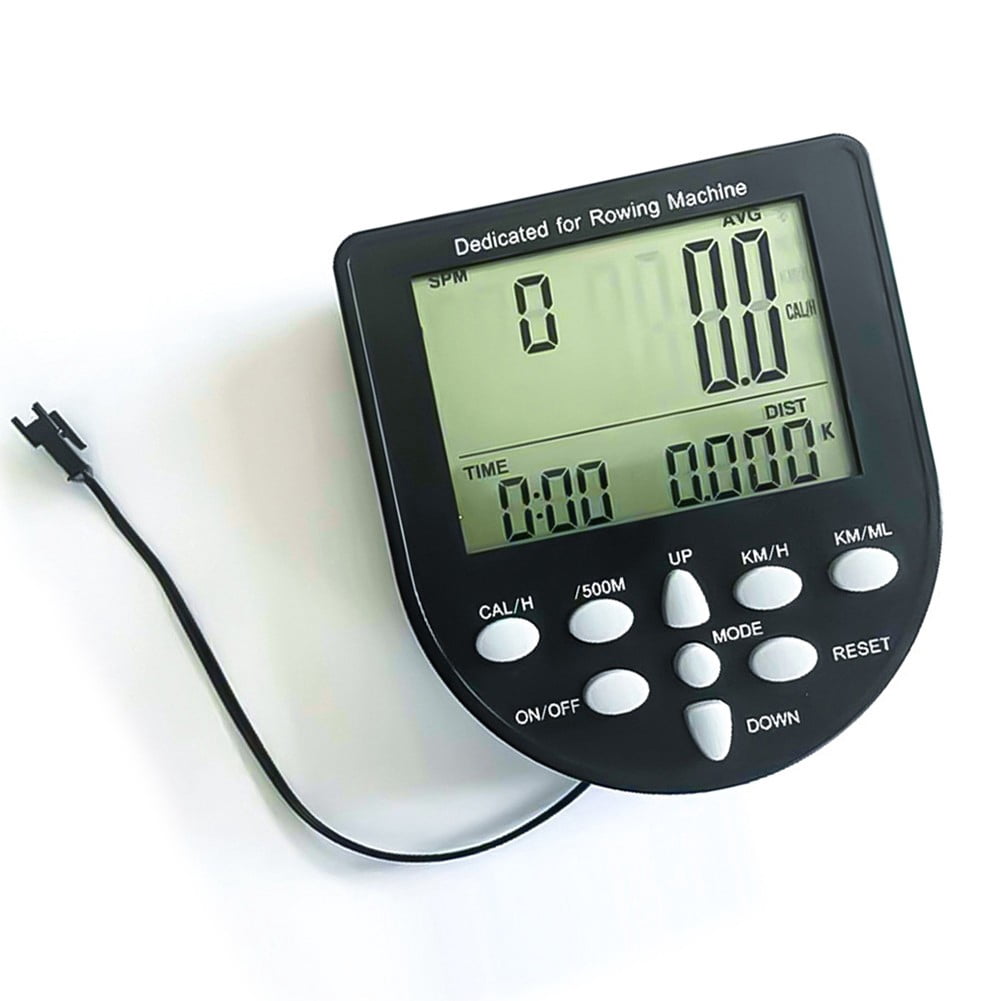 Cogfs Rowing Machine Counter Fitness Equipment Monitor Electronic Watch Gauge