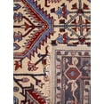 thumbnail image 3 of Rugsotic Carpets Hand Knotted Wool & Silk Eco-Friendly Oriental 9'x12' Area Rugs Rectangle White Blue Classic Traditional Design High Pile Indoor Handmade Rug for Living Room, Bedroom AF0118, 3 of 4