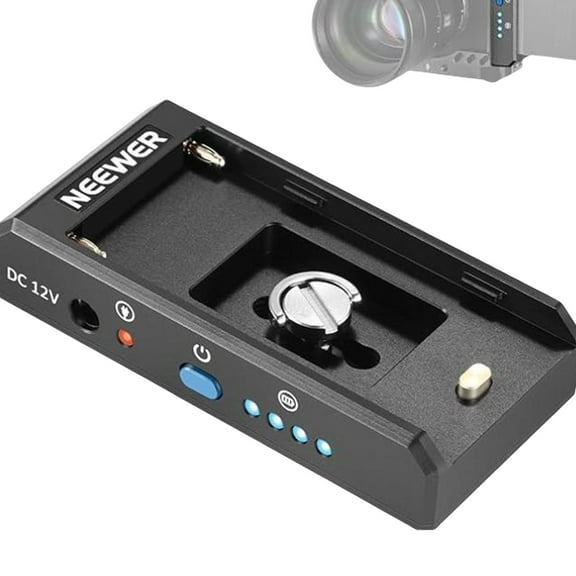 CITYORK NP-F Series Batteries Adapter Plate Lite with DC 12V/8.4V Output Port USB-C Input Charging with  NP-F550 F750 F970 Battery ﻿