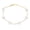 White-Gold, variant on Womens Tin Cup Style 8MM White Freshwater Cultured Pearl Station Bracelet .925 Sterling Silver