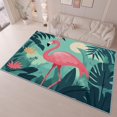 thumbnail image 1 of Tropical Jungle Area Rugs Animal Flamingos Soft Non-Slip Faux Wool Area Rugs, Machine Washable Kids Rug for Boys Girls Bedroom Living Room Dining Room Nursery & Home Office Decor 6 X 9 Ft, 1 of 7