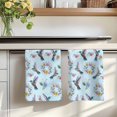 thumbnail image 7 of Blue Hummingbird Kitchen Towels Set of 1, Spring Watercolor Flowers Leaf Plant Absorbent Dish Towels for Kitchen, Microfiber Hand Towel, Quick Drying Tea Towel for Cleaning Decorative Dishcloths, 7 of 7
