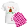 thumbnail image 5 of CafePress - Santa's Little Helper Women's Light Pajamas - Women's Short Sleeve Print T-Shirt and Pants Light Cotton Pajama Set, 5 of 7