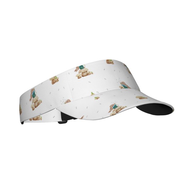 Fotbe Rabbit Blowing Dandelions Visera Deportiva con Diseño, Gorra Abierta Ajustable de Algodón para Mujer y Hombre