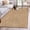 Light Khaki, variant on Area Rug 2 x 3 Ft, Teal Solid Color Indoor Accent Bathroom Rugs for Kitchen/Laundry Room, Minimalist Vintage Linen Texture Modern Washable Non-Slip Runner Floor Mat for Entryway, Living Room