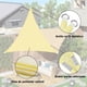 thumbnail image 3 of Toldo Vela De Sombra Triangular, Malla Parasol Impermeable con Protección UV para Patio, Espacios Exteriores, Jardines, Amarillo, 3 of 4