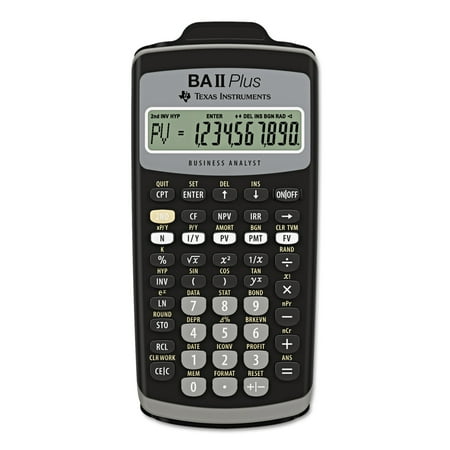 Texas Instruments BAIIPlus Financial Calculator, 10-Digit LCD