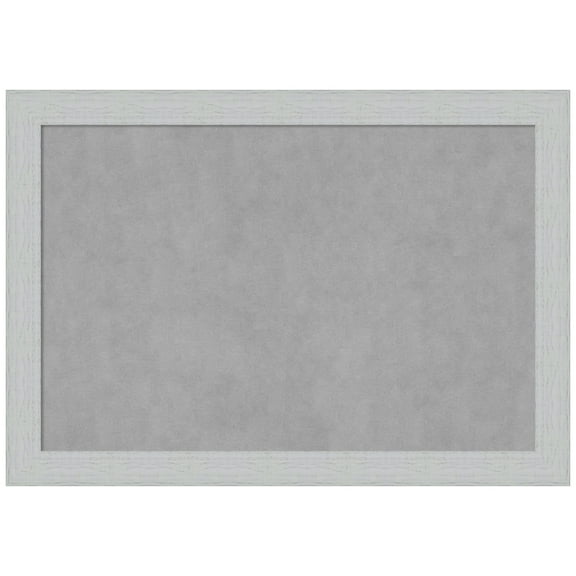 Amanti Art Shiplap White Framed Magnetic Board 40 x 28 in.