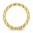 thumbnail image 2 of 14K Yellow Gold Ring Band Eternity Diamond Round Polished 1ct Bezel Set , Size 9, 2 of 4