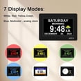 thumbnail image 5 of 7 Inch Day Clock - 12 Alarm Options, Level 5 Auto Dimmable Display,Extra Large Impaired Vision Digital Clock with Non-Abbreviated Day & Month Alarm Clock, 5 of 5